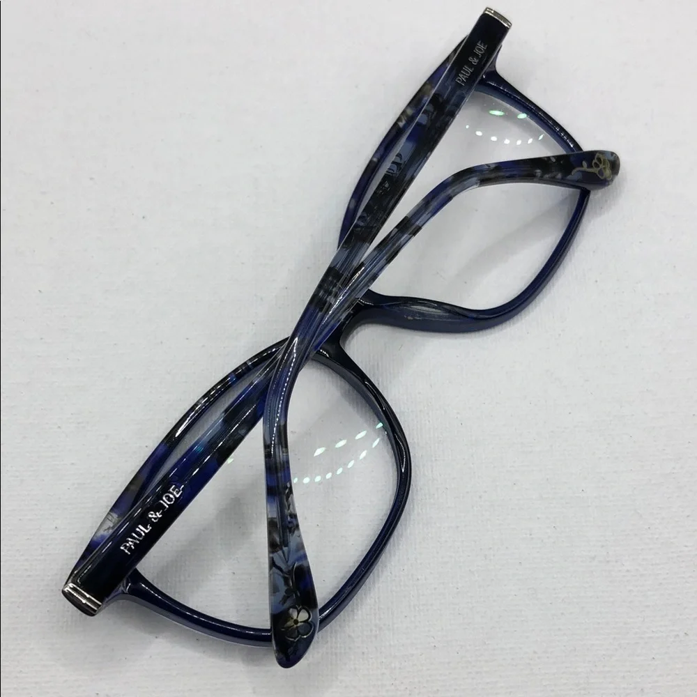 Paul and Joe Glasses Seaport Cherry 02 DTMA  52-16-135 FRAMES ONLY Blue Hues.